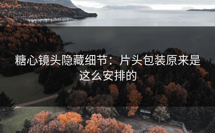 糖心镜头隐藏细节：片头包装原来是这么安排的